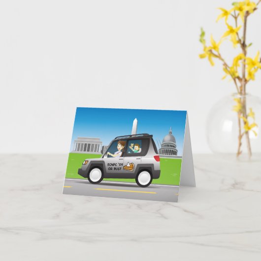 ECNPC 2009 notecard Kaart (Gele Bloem)