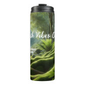 eco-aards levendig groen mos thermosbeker (Voorkant)