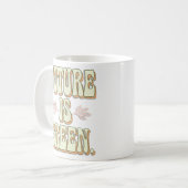 eco-activistisch minimalisme koffiemok (Voorkant links)