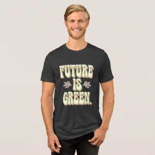 eco-activistisch minimalisme Tri-Blend shirt