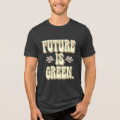 eco-activistisch minimalisme Tri-Blend shirt (Voorkant)