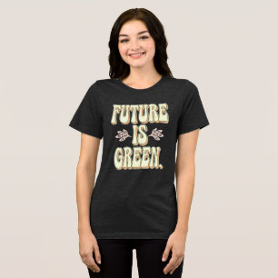 eco-activistisch minimalisme Tri-Blend shirt