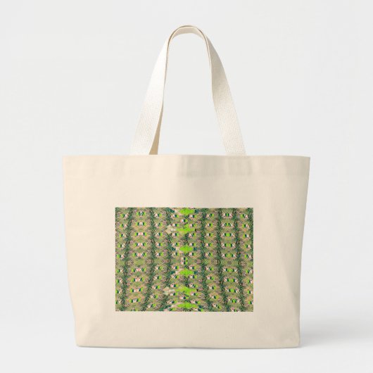 Eco Africa Motif – Natuur-geïnspireerde Afrikaanse Grote Tote Bag (Voorkant)