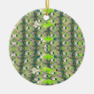 Eco Africa Motif – Natuur-geïnspireerde Afrikaanse Keramisch Ornament