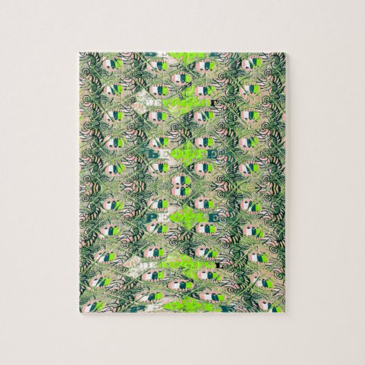 Eco Africa Motif – Natuur-geïnspireerde Afrikaanse Legpuzzel (Verticaal)