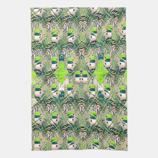 Eco Africa Motif – Natuur-geïnspireerde Afrikaanse Theedoek (Verticaal)