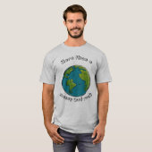 Eco bewuste grappige aarde T-shirt (Voorkant volledig)