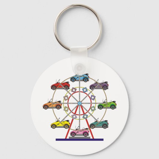 Eco Car Ferris Wheel Sleutelhanger (Voorkant)