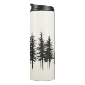 Eco-Chic Geïsoleerde Tumbler met Pine Tree Design Thermosbeker (Geroteerd rechts)