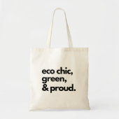Eco Chic Groen Wonen Duurzame Cadeaus Tote Bag (Voorkant)