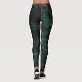 Eco-chique groene minimalistische Natuur legging (Achterkant)