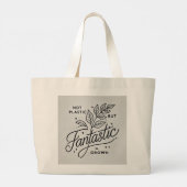 Eco-chique herbruikbare Canvas tas - "Niet van kun (Achterkant)