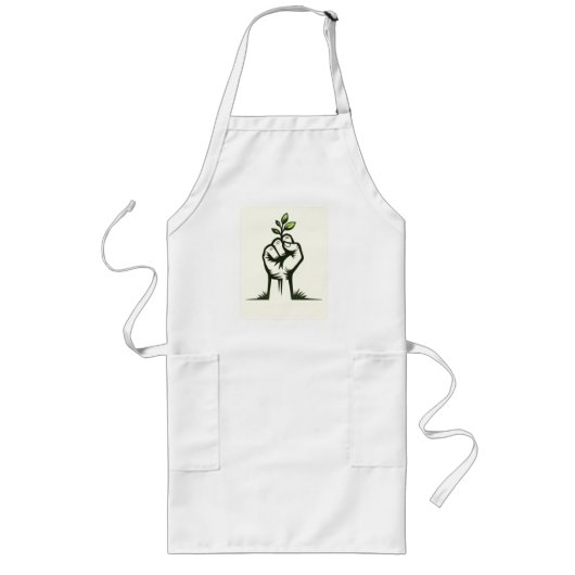 Eco Design -Natuur geïnspireerd Lang Schort (Voorkant)