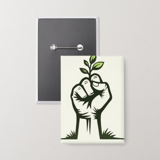 Eco Design | Natuur-Inspiratie Button (Voorkant / Achterkant)