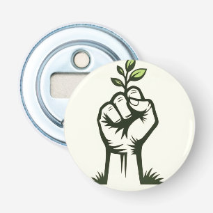 Eco Design Natuur-Inspiratie Button Flesopener