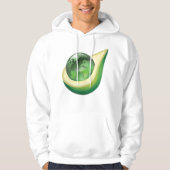 Eco Earth Avocado Wereldbol Sustainable Planet Hoodie (Voorkant)