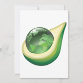 Eco Earth Avocado Wereldbol Sustainable Planet Kaart (Voorkant)