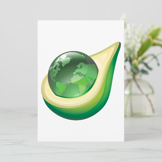 Eco Earth Avocado Wereldbol Sustainable Planet Kaart