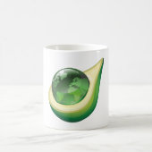 Eco Earth Avocado Wereldbol Sustainable Planet Koffiemok (Center)