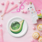 Eco Earth Avocado Wereldbol Sustainable Planet Papieren Bordje (Feest)