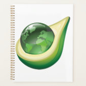 Eco Earth Avocado Wereldbol Sustainable Planet Planner (Voorkant)