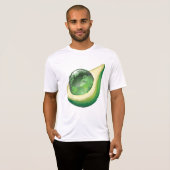 Eco Earth Avocado Wereldbol Sustainable Planet T-shirt (Voorkant volledig)
