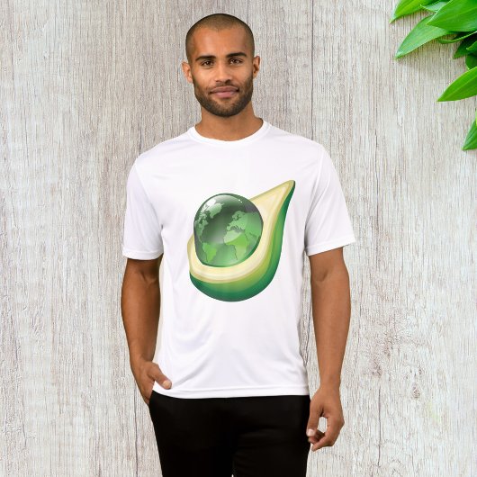 Eco Earth Avocado Wereldbol Sustainable Planet T-shirt