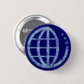 eco earth : conserve water ronde button 5,7 cm (Voorkant /achterkant)