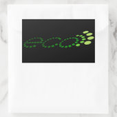 eco-echo rechthoekige sticker (Tas)