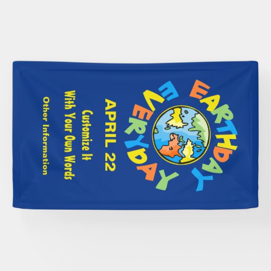 Eco Eco op Eco op Eu Earth Day Banner 22 april (Horizontaal)