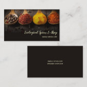 Eco Ecological Organic Spices Shop Bazar Boutique Visitekaartje (Voorkant / Achterkant)