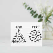 eco-ego briefkaart (Staand voorkant)