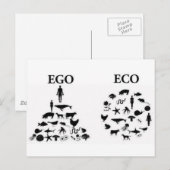 eco-ego briefkaart (Voorkant / Achterkant)