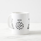 Eco ego white 2 koffie mok (Voorkant links)