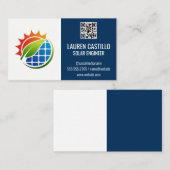 eco-energie | Zonnepanelen energie Visitekaartje (Voorkant / Achterkant)