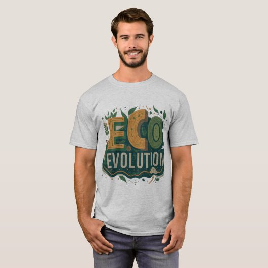 Eco-evolutie T-shirt (Voorkant volledig)