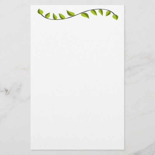 Eco  Fancy Green Fantasy Gazonverzorging Briefpapier (Voorkant)