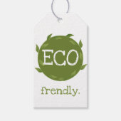 Eco Frendly Vegan Packaging Labels Cadeaulabel (Voorkant)