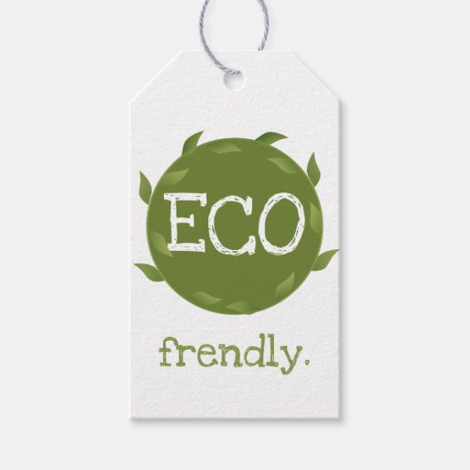 Eco Frendly Vegan Packaging Labels Cadeaulabel (Voorkant)