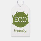 Eco Frendly Vegan Packaging Labels Cadeaulabel (Achterkant)