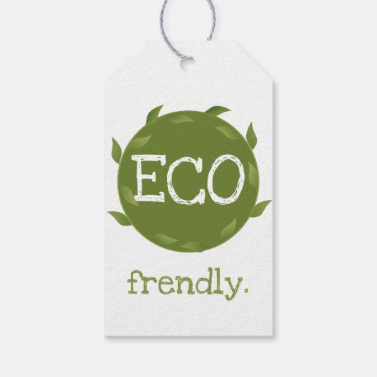 Eco Frendly Vegan Packaging Labels Cadeaulabel (Achterkant)