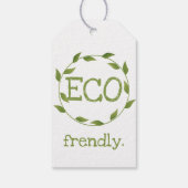 Eco Frendly Vegan Packaging Labels Cadeaulabel (Achterkant)