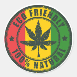Eco Friendly - 100% Natural - Sticker