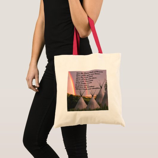 Eco Friendly Cherokee Blessing Bag Tote Bag (Voorkant (product))