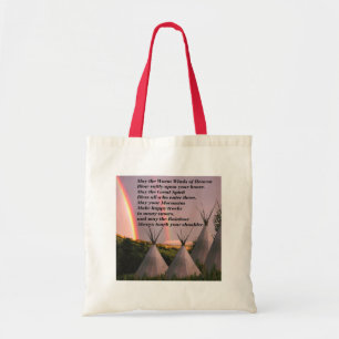 Eco Friendly Cherokee Blessing Bag Tote Bag