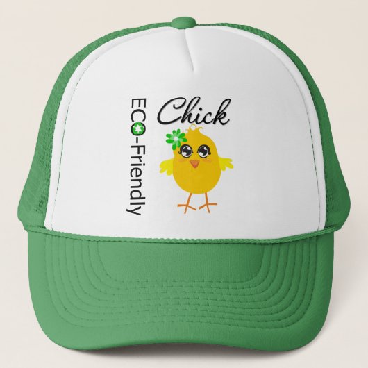 Eco-Friendly Chick Trucker Pet (Voorkant)