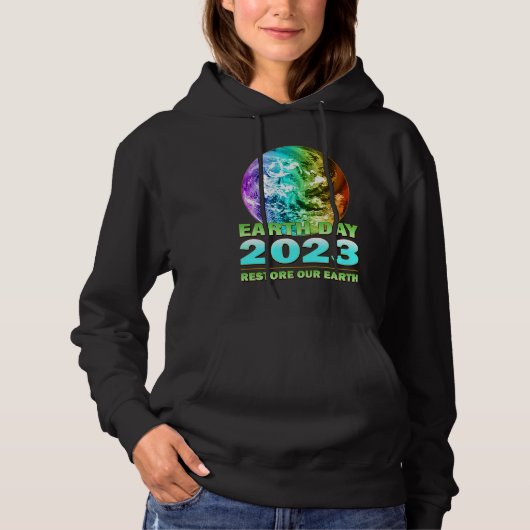 Eco Friendly Clothing for Earth Day 2023 Anniversa Hoodie (Voorkant)