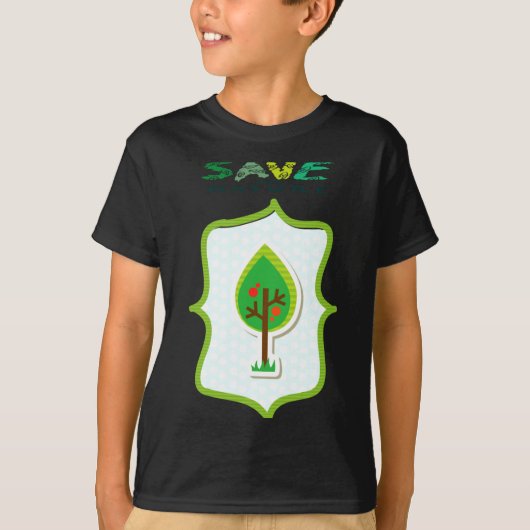 Eco Friendly Evergreen Design T Shirt  (Voorkant)