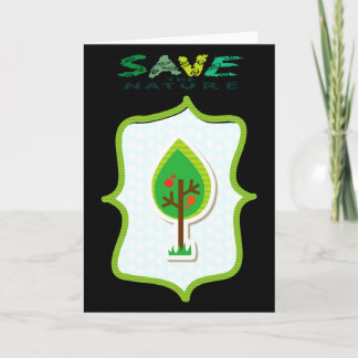 Eco Friendly Evergreen Design T Shirt  Kaart