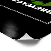 Eco Friendly Go Green Save Planet Earth werd geach Poster (Hoek)